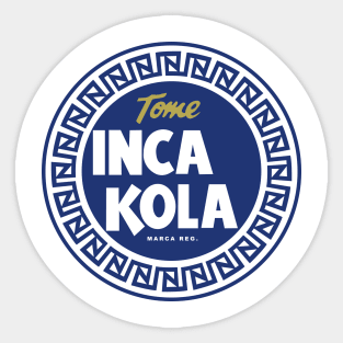 Inca Kola - circle design - Peruvian Drink Sticker